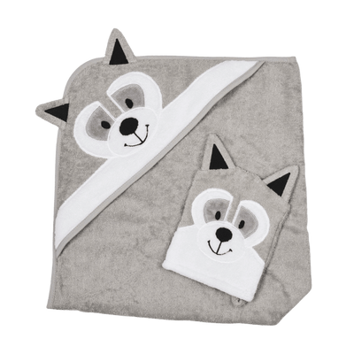 Hooded Towel - Bandit The Raccoon