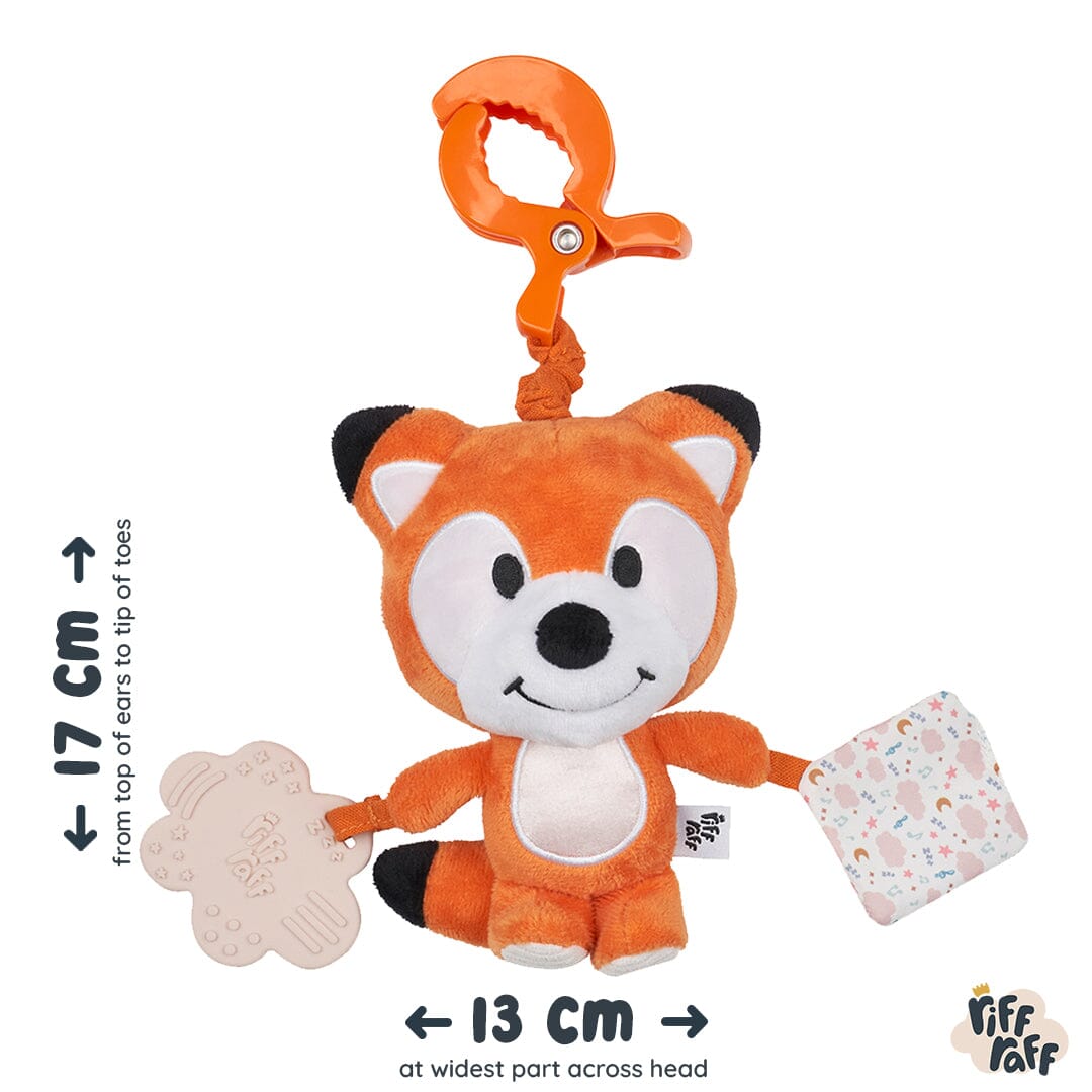 Sensory Pram Toy - Riff The Fox - Riff Raff Baby UK