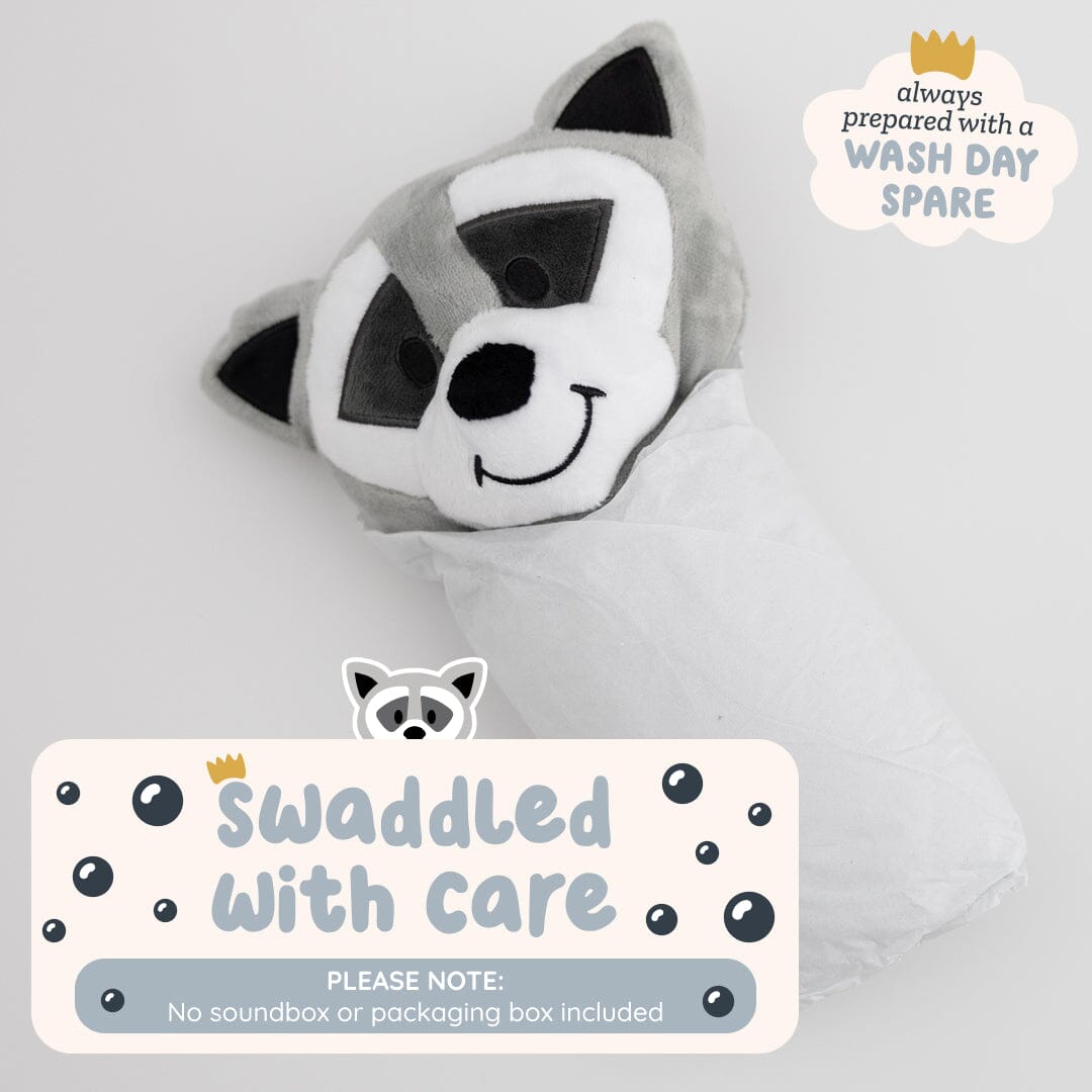 Wash Day Spare Plush - Bandit The Raccoon - Riff Raff Baby UK