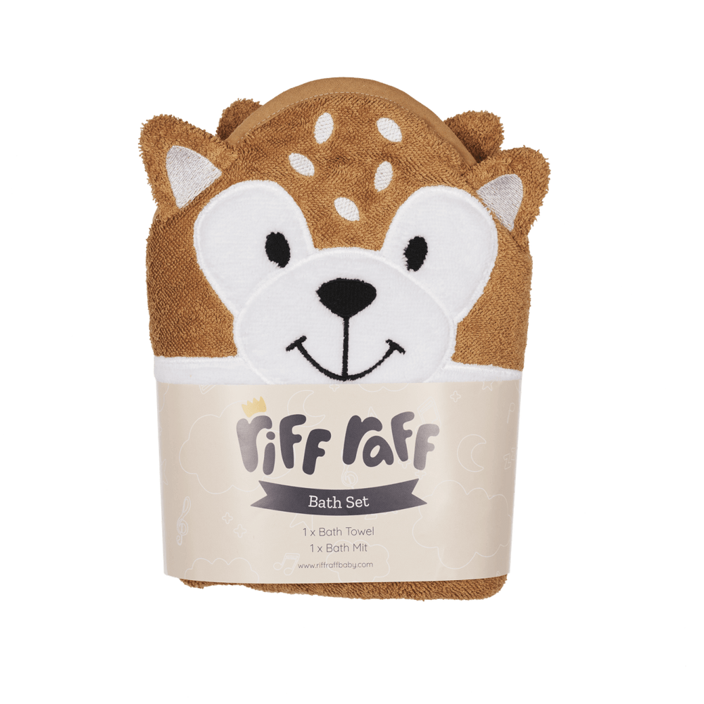 
                      
                        Hooded Towel - Raffy The Fawn - Riff Raff Baby UK
                      
                    