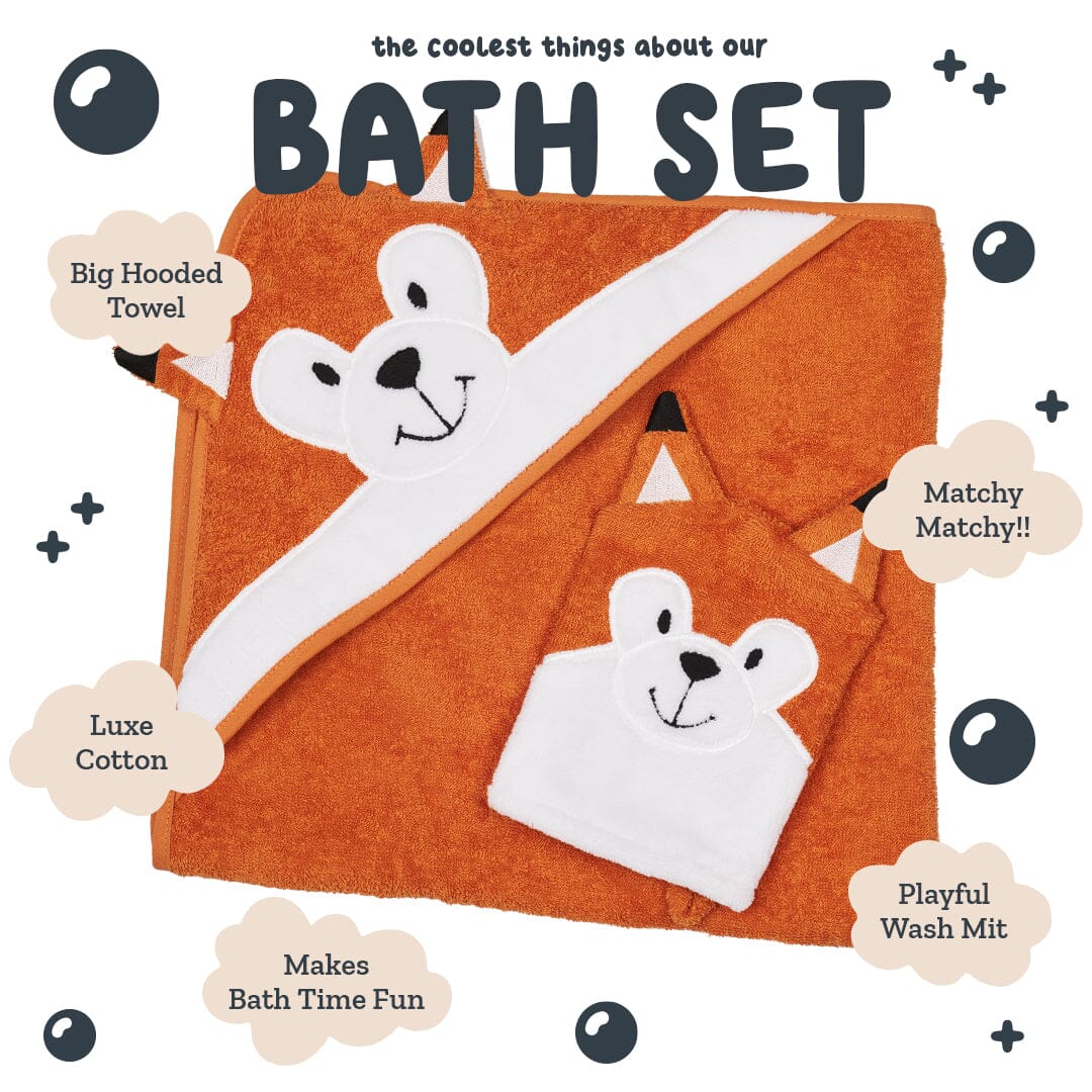 Hooded Towel - Riff The Fox - Riff Raff Baby UK