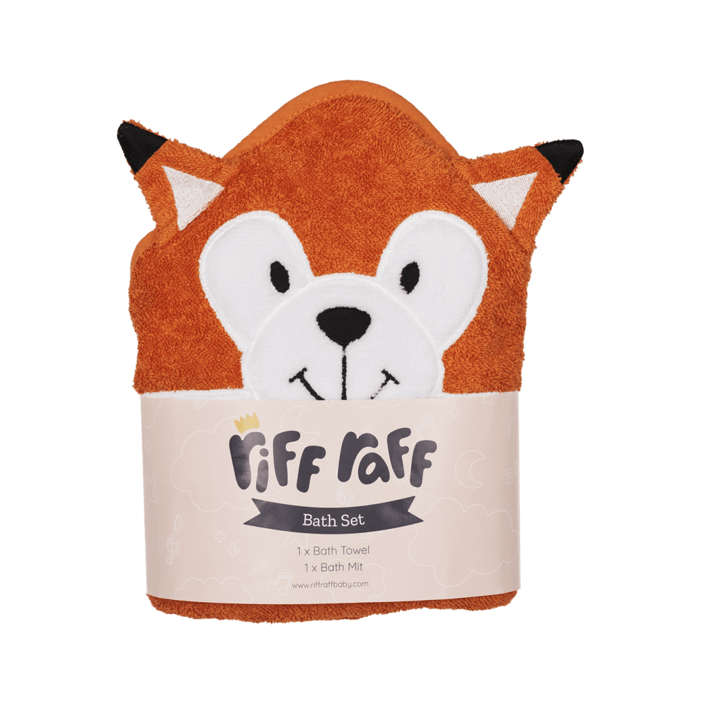 
                      
                        Hooded Towel - Riff The Fox - Riff Raff Baby UK
                      
                    