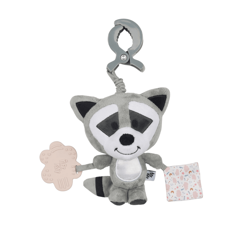 Sensory Pram Toy - Bandit The Raccoon - Riff Raff Baby UK
