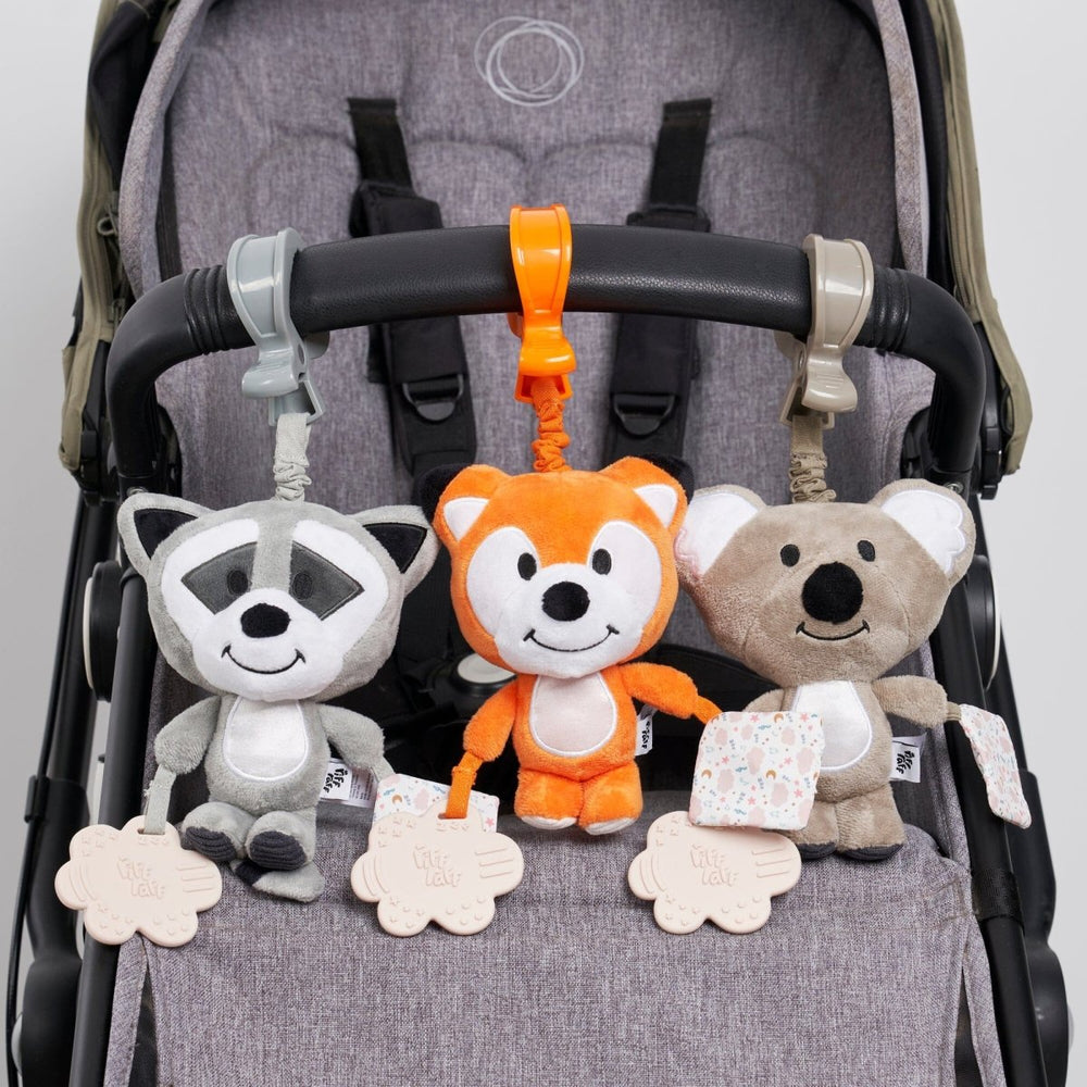 
                      
                        Sensory Pram Toy - Bandit The Raccoon - Riff Raff Baby UK
                      
                    