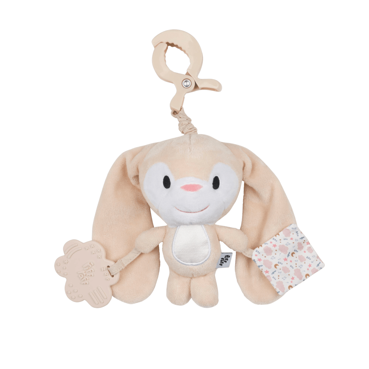 Sensory Pram Toy - Clover The Bunny - Riff Raff Baby UK