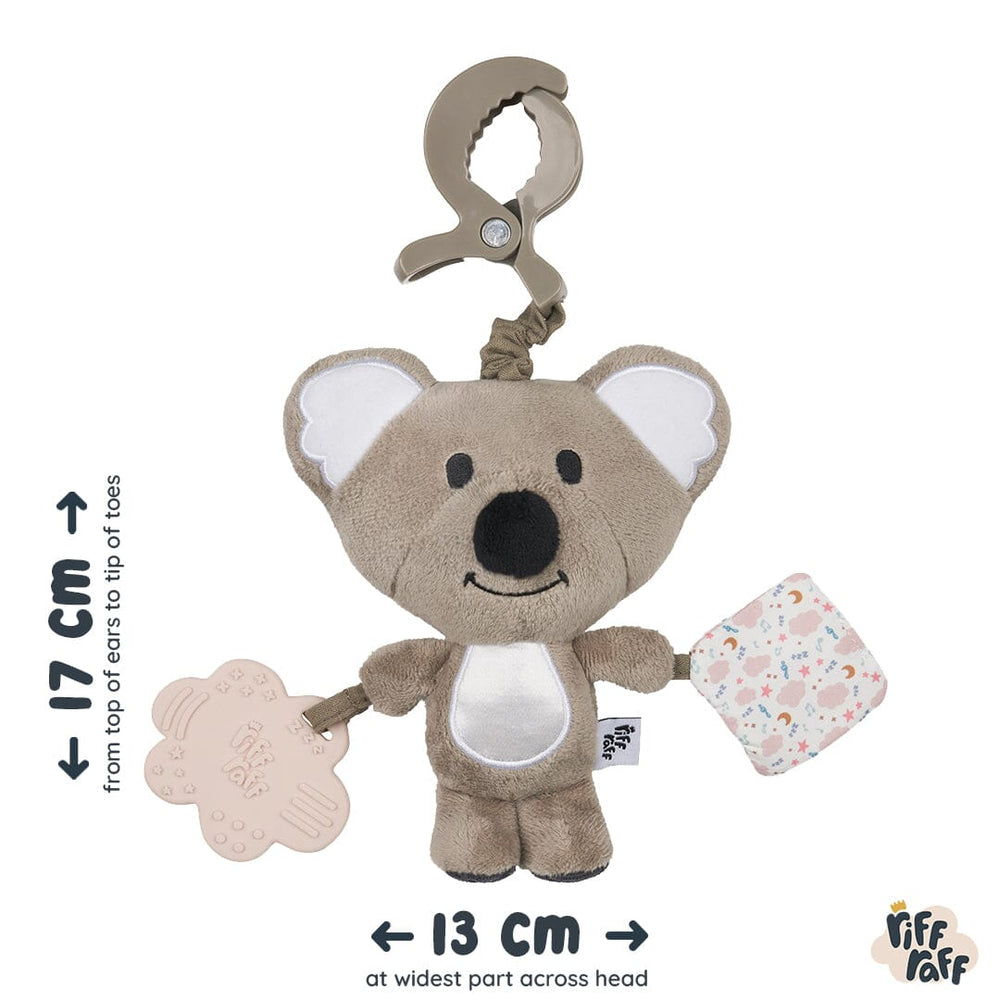 
                      
                        Sensory Pram Toy - Kirra The Koala - Riff Raff Baby UK
                      
                    
