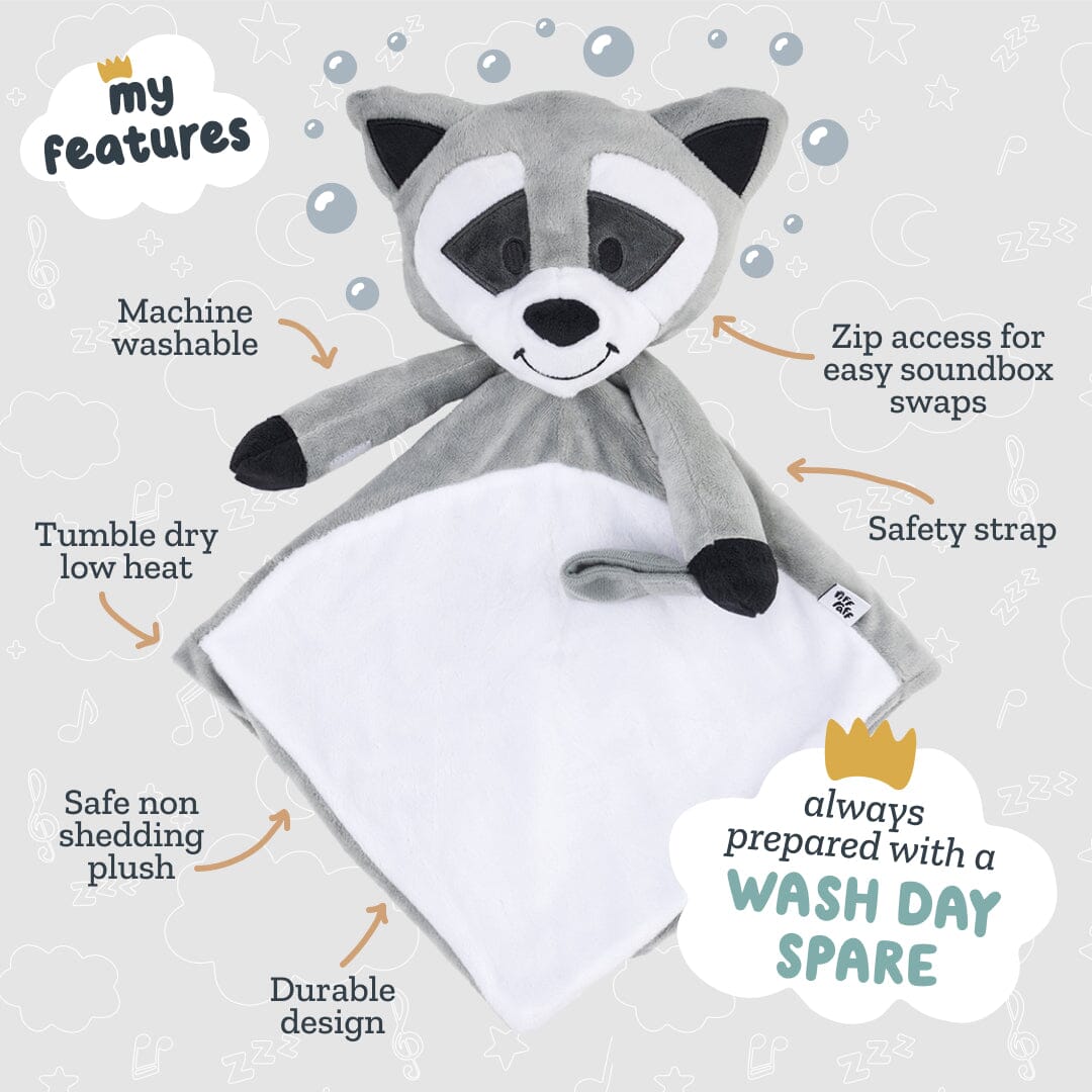 Wash Day Spare Plush - Bandit The Raccoon – Riff Raff Baby UK